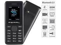 simvalley MOBILE Dual-SIM-Handy mit Kamera, Farb-Display, Bluetooth, FM, vertragsfrei; Scheckkartenhandys 