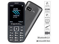 simvalley MOBILE Dual-SIM-Handy mit 6,1-cm-Display (2,4"), Bluetooth, FM, Vertrags-frei; Scheckkartenhandys 