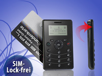 simvalley MOBILE Mini-Handy RX-80 "Pico V.2" VERTRAGS & SIM-Lock-frei; Notruf-Handys 