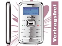 simvalley MOBILE Mini-Handy RX-180 "Pico INOX SILVER" VERTRAGSFREI; Notruf-Handys 