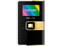 simvalley MOBILE Handy RX-280 "Pico COLOR" Gold (refurbished); Notruf-Handys 