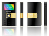 simvalley MOBILE Mini-Handy RX-280 "Pico COLOR Gold" VERTRAGSFREI; Notruf-Handys 