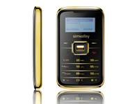simvalley MOBILE Mini-Handy RX-180 "Pico INOX GOLD" VERTRAGSFREI; Notruf-Handys 