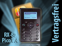 simvalley MOBILE Mini-Handy "RX-80 Pico V4" (refurbished); Notruf-Handys 