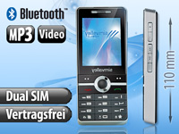 simvalley MOBILE Dual-SIM Multimedia-Handy SX-340 MUSIC VERTRAGSFREI; Scheckkartenhandys 