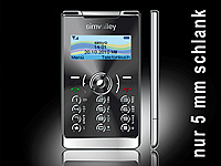 simvalley MOBILE Mini-Handy RX-380 "Pico X-SLIM STEEL"; Notruf-Handys 
