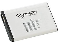 simvalley MOBILE Reserve-Akku 2800 mAh für SPT-900 und SPT-900 V2; Notruf-Handys 