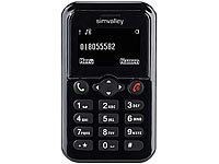 simvalley MOBILE Scheckkarten-Handy Pico RX-482 (PEARL Edition); Notruf-Handys Notruf-Handys 