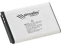 simvalley MOBILE Reserve-Akku für Handy SX-305/345/350 und Scanner SD-1600, 600 mAh; Scheckkartenhandys Scheckkartenhandys 