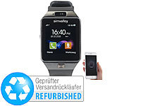 simvalley MOBILE 1,5"-Handy-Uhr & Smartwatch mit Bluetooth 3.0 (Versandrückläufer); Handy-Smartwatches mit Bluetooth 